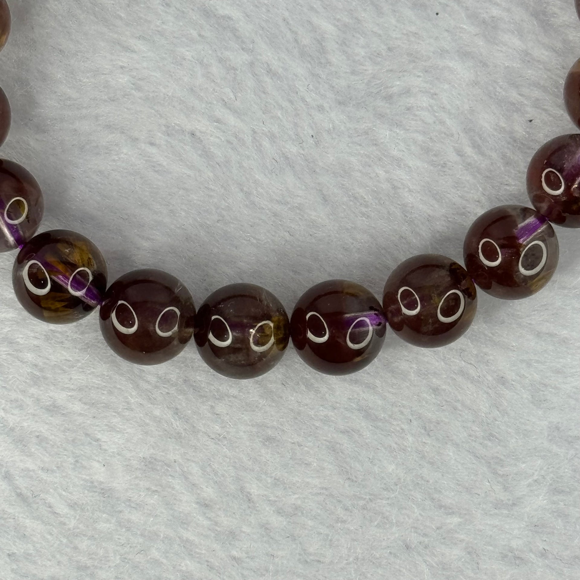 Very Good Grade Natural Auralite 23 Bracelet 天然激光23手链 24.96g 17cm 9.5mm 21 Beads - Huangs Jadeite and Jewelry Pte Ltd