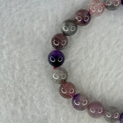 Natural Super 7 Beads Bracelet 18.03g 16cm 8.4mm 24 Beads - Huangs Jadeite and Jewelry Pte Ltd