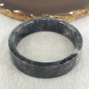 Natural Type A Wuji Grey Jadeite Bangle | (45.99g | 54.2mm ID | 14.7 x 5.2mm | Very Slight Internal Line | Supreme Psychic Shield & Yin-Yang Balance Anchor, Protection & Minimalist Bangle) - Huangs Jadeite and Jewelry Pte Ltd