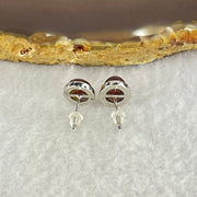 Good Grade Natural Auralite 23 S925 Silver Earrings 1.92g 8.9 by 6.9 by 4.0mm - Huangs Jadeite and Jewelry Pte Ltd