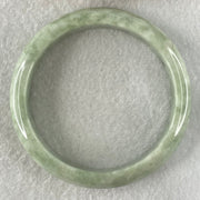 Type A Green Dou Qing Jadeite Bangle 49.01g Internal Diameter 57.6mm 13.0 by 7.5mm (External Line - Huangs Jadeite and Jewelry Pte Ltd