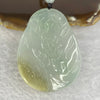 Grand Master Type A Sky Blue with Yellow Jadeite Guan Yin with Dragon 玉龙观音 Pendant 31.86g 59.37 by 45.9 by 5.6mm - Huangs Jadeite and Jewelry Pte Ltd