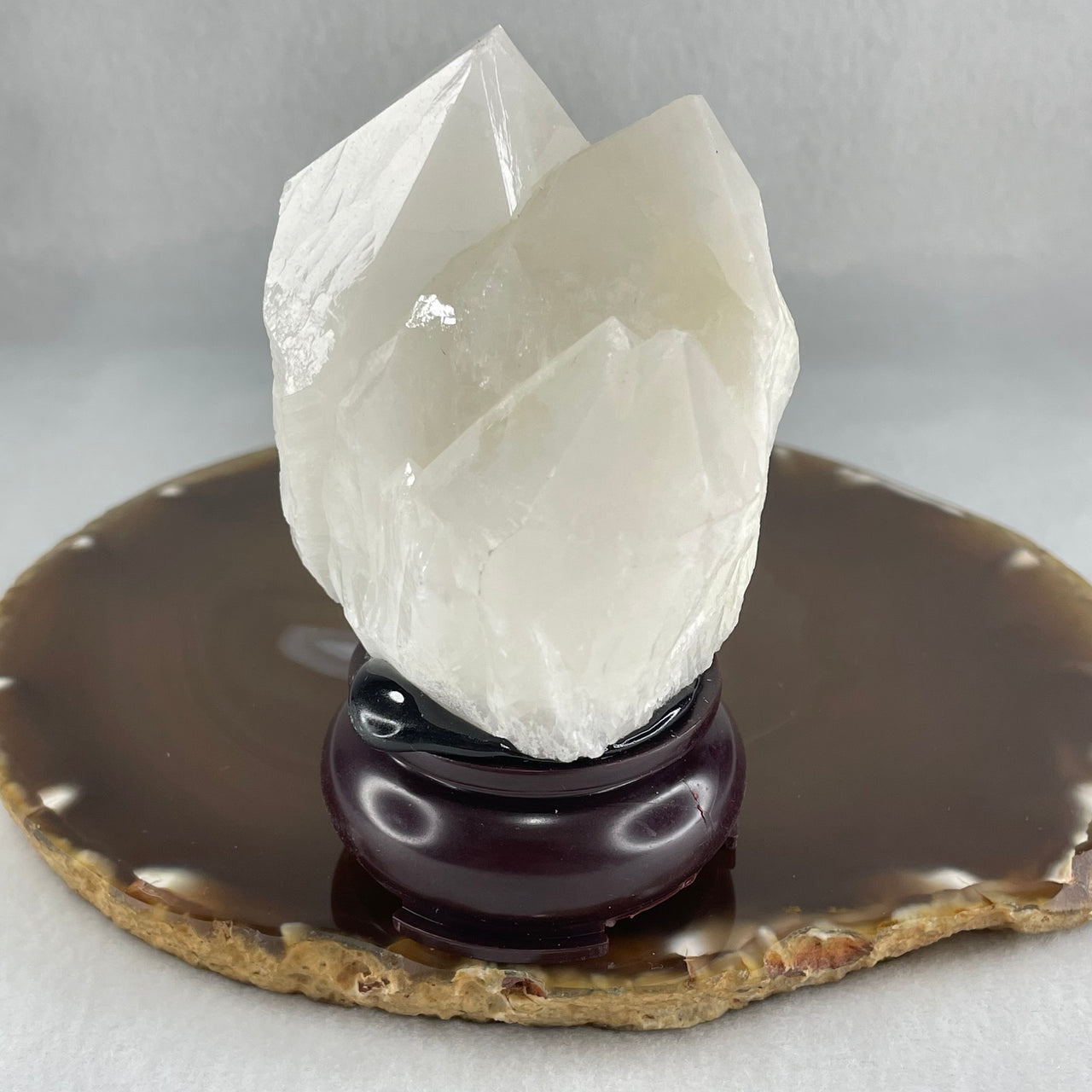 Natural Milky White Quartz Display 270.40g 64.2 by 56.5 by 88.1mm - Huangs Jadeite and Jewelry Pte Ltd