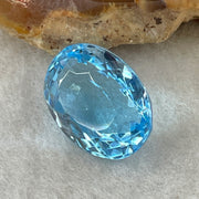 Natural Sky Blue Topaz Oval Shape 10.33ct 14.1 by 10.9 by 8.2mm - Huangs Jadeite and Jewelry Pte Ltd