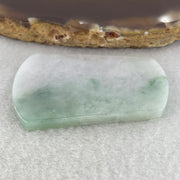 Natural Type A Faint Lavender with Green Jadeite Wu Shi Pai Pendant | Peace Plaque Talisman (14.38g | 45.9 x 29.5 x 3.9mm | Slight Rough) - Huangs Jadeite and Jewelry Pte Ltd