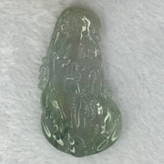 Certified Grandmaster Type A Icy Jelly Green Lavender Piao Hua Jadeite Buddha Pendent 18.65g 56.8 by 30.7 by 5.8mm - Huangs Jadeite and Jewelry Pte Ltd