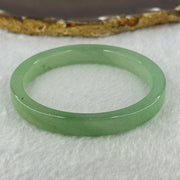 Green Quartzite Jade Bangle 天山玉手镯 28.09g Internal Diameter 58.3mm 9.8 by 6.9mm - Huangs Jadeite and Jewelry Pte Ltd