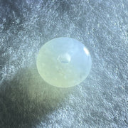 Type A Semi Icy Faint Green Jadeite Ping An Kou Charm/Pendant 2.05g 13.0 by 5.9mm - Huangs Jadeite and Jewelry Pte Ltd