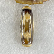 Natural Powerful Tibetan Old Oily Agate 5 Bats Dzi Bead Heavenly Master (Tian Zhu) 五个蝙蝠天诛 8.76g 37.7 by 12.3mm - Huangs Jadeite and Jewelry Pte Ltd