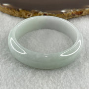 Type A Natural Green with Lavender Jadeite Bangle 41.07g Inner Diameter 50.0mm 13.9 by 6.5mm (Close to Perfect) - Huangs Jadeite and Jewelry Pte Ltd