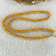 Natural Butterscotch Amber Beads Necklace 5.77g 40cm 4.9mm 86 Beads - Huangs Jadeite and Jewelry Pte Ltd