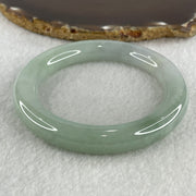 Type A Natural Jelly Light Green with Faint Lavender Jadeite Bangle 74.36g Inner Diameter 59.2mm 11.3 by 11.9mm (Close to Perfect) - Huangs Jadeite and Jewelry Pte Ltd