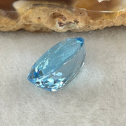 Natural Sky Blue Topaz Oval Shape 9.55ct 13.8 by 10.6 by 8.0mm - Huangs Jadeite and Jewelry Pte Ltd