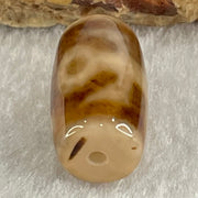Natural Powerful Tibetan Old Oily Agate Patina Guiren Tairen Human Dzi Bead Totem Amulet Heavenly Master (Tian Zhu) 贵人天诛 4.82g 20.1 by 11.7mm - Huangs Jadeite and Jewelry Pte Ltd