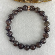 Good Grade Natural Purple Iolite Beads Bracelet 22.53g 16cm 9.4mm 21 Beads - Huangs Jadeite and Jewelry Pte Ltd