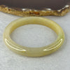 Type A Yellow Jadeite Bangle 37.03g 9.7 by 7.4mm Inner Diameter 55.1mm (Very Slight Internal Lines) - Huangs Jadeite and Jewelry Pte Ltd