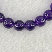Very Good Grade Natural Amethyst Bracelet 23.07g 16.5cm 9.2mm 22 Beads - Huangs Jadeite and Jewelry Pte Ltd