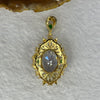 Cubic Zirconia with Crystals in Gold Color Claps for Pendent 10.49g 18.1 by 13.3 by 8.5mm - Huangs Jadeite and Jewelry Pte Ltd