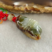 Natural Type A Brownish with Light Green Jadeite Spider on Foot Pendant 7.10g 26.8 by 13.8 by 10.0mm - Huangs Jadeite and Jewelry Pte Ltd