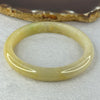 Type A Yellow Jadeite Bangle 37.03g 9.7 by 7.4mm Inner Diameter 55.1mm (Very Slight Internal Lines) - Huangs Jadeite and Jewelry Pte Ltd
