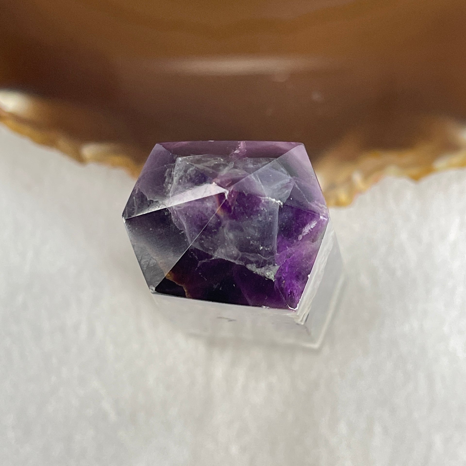 Natural Green and Purple Fluorite Quartz Tower Display 173.67g 99.8 by 34.9 by 35.6mm - Huangs Jadeite and Jewelry Pte Ltd