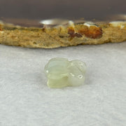 Type A Light Lavender Yellow Jadeite Rabbit Charm for Bracelet 2.07g 14.6 by 6.1 by 12.1mm - Huangs Jadeite and Jewelry Pte Ltd