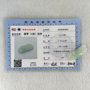 Type A Light Green Light Lavender Jadeite Pixiu Pendant or Shou Pai for Bracelet 6.15g 37.3 by 12.8 by 6.4mm - Huangs Jadeite and Jewelry Pte Ltd