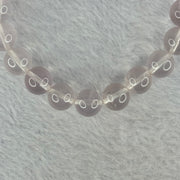 Natural Rose Quartz Beads Bracelet 天然玫瑰石英珠手链 28.99g 16.5cm 10.4mm 19 Beads - Huangs Jadeite and Jewelry Pte Ltd