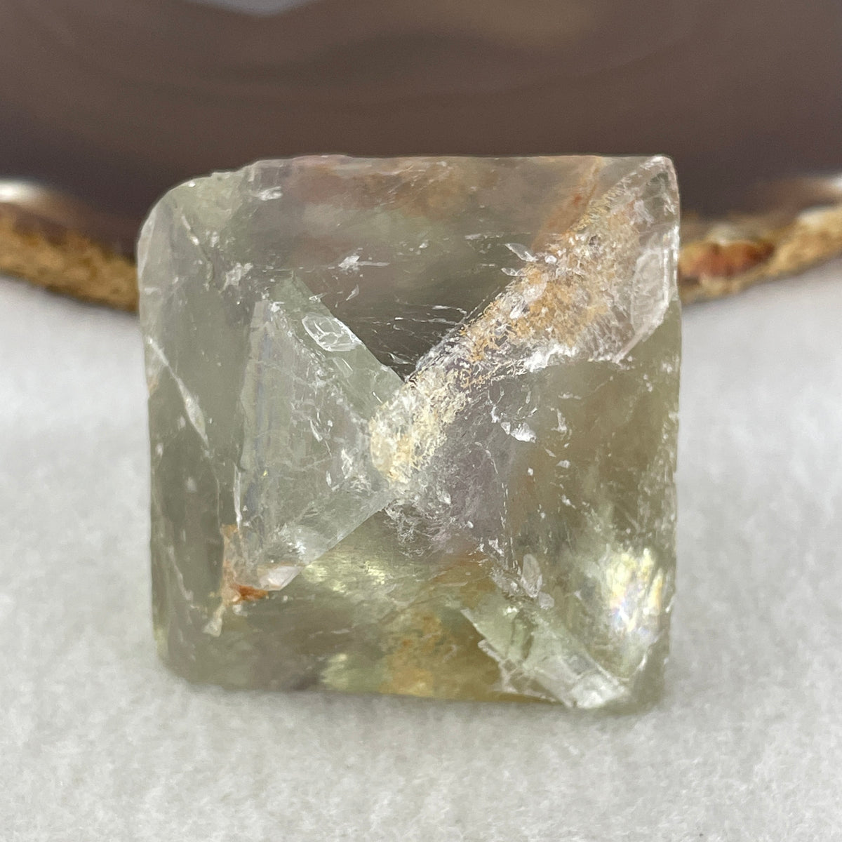 Natural Multi-Color Fluorite Rough Display | (129.38g | 45.2 x 44.6 x 57.0mm Dimensions | Third Eye, Heart & Crown Chakra Synergy, Mental Clarity Catalyst, Space Harmonization & Mindful Feng Shui Flow)