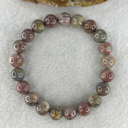 Certified Natural Alashan Agate Greyish Beads Bracelet 21.945g 15.5cm 9.4mm 21Beads - Huangs Jadeite and Jewelry Pte Ltd