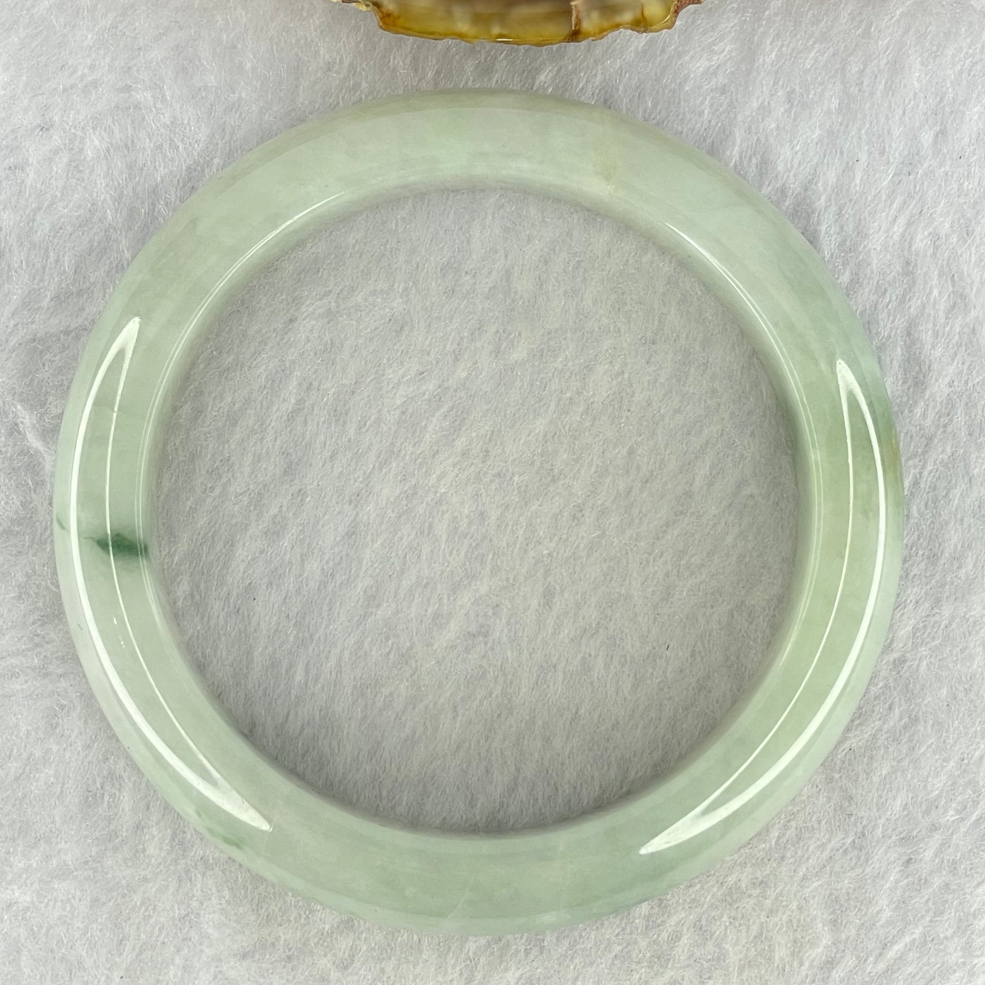 Type A Light Green and Dark Blueish Green Piao Hua Jadeite Bangle Internal Diameter 55.2mm 55.75g 12.5 by 8.8mm (External Line) - Huangs Jadeite and Jewelry Pte Ltd