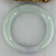 Type A Light Blueish Green and Lavender Jadeite Bangle Internal Diameter 56.7mm 82.96g 13.0 by 11.8mm (Close to Perfect) - Huangs Jadeite and Jewelry Pte Ltd