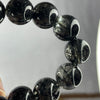 Natural Black Rutilated Quartz Beads Bracelet 54.62g 14.0mm 15 Beads - Huangs Jadeite and Jewelry Pte Ltd