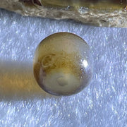 Natural Powerful Tibetan Old Oily Agate 1 Line Dzi Bead Heavenly Master (Tian Zhu) 1.76g 9.8 by 10.8mm - Huangs Jadeite and Jewelry Pte Ltd