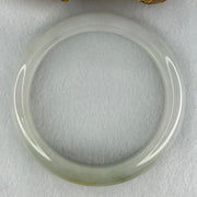 Type A Faint Lavender and Faint Green with Yellow Patches Jadeite Bangle Internal Diameter 58.2mm 67.56g 13.3 by 9.0mm (Internal Line) - Huangs Jadeite and Jewelry Pte Ltd