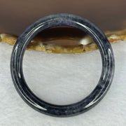 Type A Black Grey Wuji Jadeite Baby Bangle 16.33g Internal Diameter 39.8mm 6.7 by 6.4mm - Huangs Jadeite and Jewelry Pte Ltd