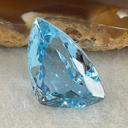 Natural Sky Blue Topaz Trillion Shape 13.01ct 18.4 by 11.6 by 8.5mm - Huangs Jadeite and Jewelry Pte Ltd