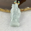 Type A Sky Blue Tu Di Gong Earth God 43.34g 56.0 by 24.2 by 17.6mm - Huangs Jadeite and Jewelry Pte Ltd