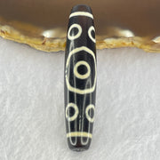 Natural Powerful Tibetan Old Oily Agate 13 Eyes Dzi Bead Heavenly Master (Tian Zhu) 十三眼天诛 14.03g 58.2 by 12.5mm - Huangs Jadeite and Jewelry Pte Ltd