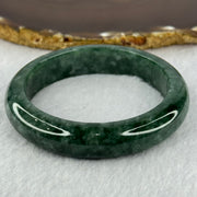 Type A Full Green Jadeite Bangle 74.55g Internal Diameter 59.1mm 14.3 by 10.4mm (Very Slight Internal Line) - Huangs Jadeite and Jewelry Pte Ltd