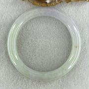 Type A Natural Jelly Light Green Light Lavender Jadeite Bangle 53.06g Inner Diameter 58.5mm 9.9 by 9.5mm (Internal Lines) - Huangs Jadeite and Jewelry Pte Ltd