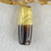 Natural Powerful Tibetan Old Oily Agate 1 Lines Dzi Bead Heavenly Master (Tian Zhu) 4.88g 28.4 by 10.6mm - Huangs Jadeite and Jewelry Pte Ltd