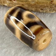 Natural Powerful Tibetan Old Oily Agate Patina Guiren Tairen Human Dzi Bead Totem Amulet Heavenly Master (Tian Zhu) 贵人天诛 4.92g 20.3 by 11.8mm - Huangs Jadeite and Jewelry Pte Ltd