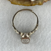 Good Grade Natural Red Phantom Quartz Ring in S925 Sliver 3.23g 7.8 by 5.5mm (Adjustable Size) - Huangs Jadeite and Jewelry Pte Ltd