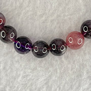 Good Grade Blackcurrant Super 7 Beads Bracelet 18.43g 16.5cm 8.4mm 24 Beads - Huangs Jadeite and Jewelry Pte Ltd