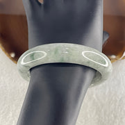 Natural Type A Light Green with Light Lavender and Blueish Green Piao Hua Jadeite Bangle 69.25g Internal Diameter 57.5mm 14.0 by 9.7mm (Close to Perfect) - Huangs Jadeite and Jewelry Pte Ltd