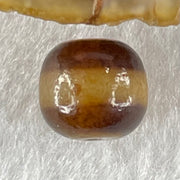 Natural Powerful Tibetan Old Oily Agate 1 Line Dzi Bead Heavenly Master (Tian Zhu) 1.86g 10.1 by 10.9mm - Huangs Jadeite and Jewelry Pte Ltd