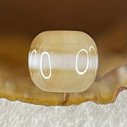 Natural Powerful Tibetan Old Oily Agate 1 Line Dzi Bead Heavenly Master (Tian Zhu) 1.90g 9.7 by 11.2mm - Huangs Jadeite and Jewelry Pte Ltd