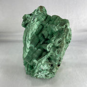 Natural Malachite with Wooden Stand Display 6,768.1g 210.0 by 150.0 by 200.0mm - Huangs Jadeite and Jewelry Pte Ltd