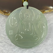 Grand Master Icy Type A Faint Green Buddha 佛光普照 - Huangs Jadeite and Jewelry Pte Ltd